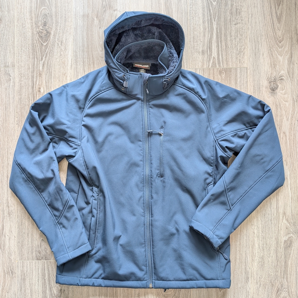 Men's Blue Softshell Jacket - Picture 3 of 11